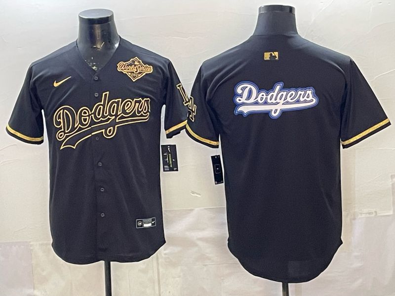 2026 Men Nike Los Angeles Dodgers Blank black gold Game MLB Jersey 0021->washington commanders->NFL Jersey